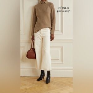 Theory Green Moving Rib Turtleneck Sweater in Cashmere, Size P